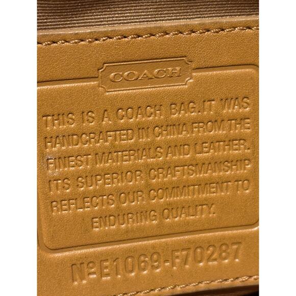 Coach Heritage Signature Messenger Shoulder Bag  F70287 SEE ALL PHOTOS - Picture 6 of 16